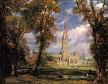 John Constable : Salisbury Cathedral from the Bishops' Grounds